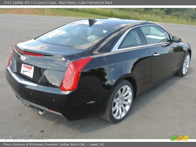Black Raven / Light Platinum/Jet Black 2015 Cadillac ATS 3.6 Luxury Coupe