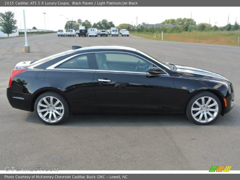 Black Raven / Light Platinum/Jet Black 2015 Cadillac ATS 3.6 Luxury Coupe
