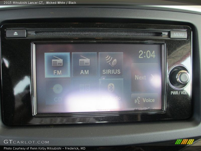 Wicked White / Black 2015 Mitsubishi Lancer GT
