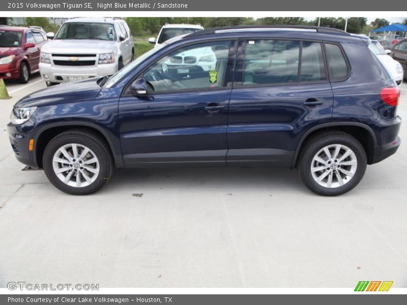 Night Blue Metallic / Sandstone 2015 Volkswagen Tiguan SE