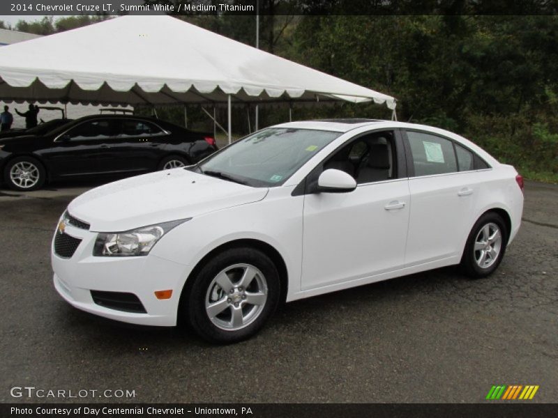 Summit White / Medium Titanium 2014 Chevrolet Cruze LT