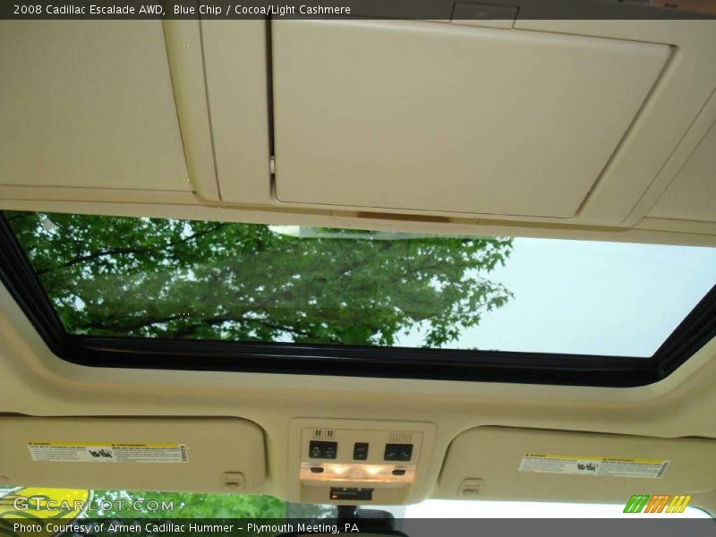 Blue Chip / Cocoa/Light Cashmere 2008 Cadillac Escalade AWD