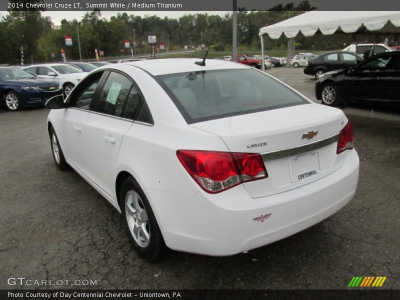 Summit White / Medium Titanium 2014 Chevrolet Cruze LT