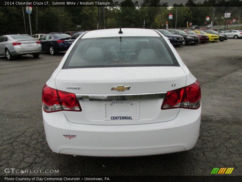 Summit White / Medium Titanium 2014 Chevrolet Cruze LT