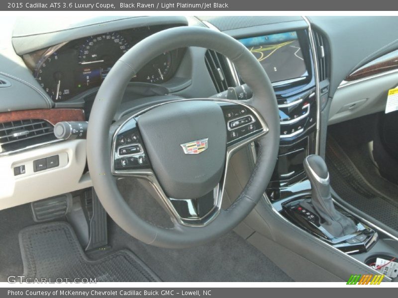Black Raven / Light Platinum/Jet Black 2015 Cadillac ATS 3.6 Luxury Coupe