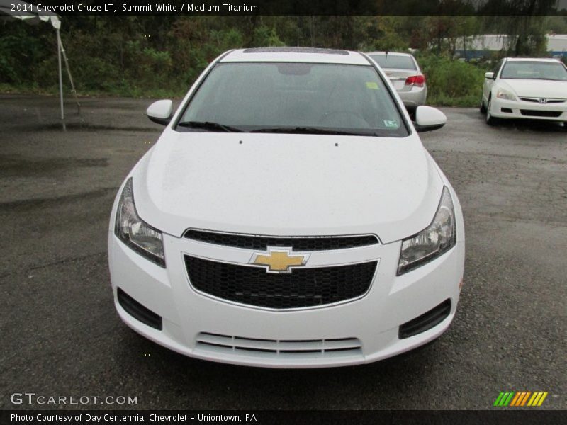 Summit White / Medium Titanium 2014 Chevrolet Cruze LT