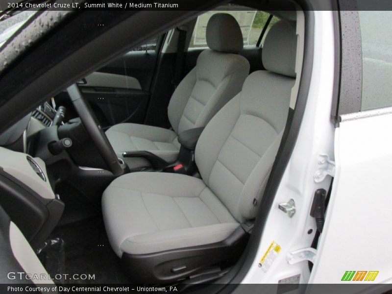 Summit White / Medium Titanium 2014 Chevrolet Cruze LT