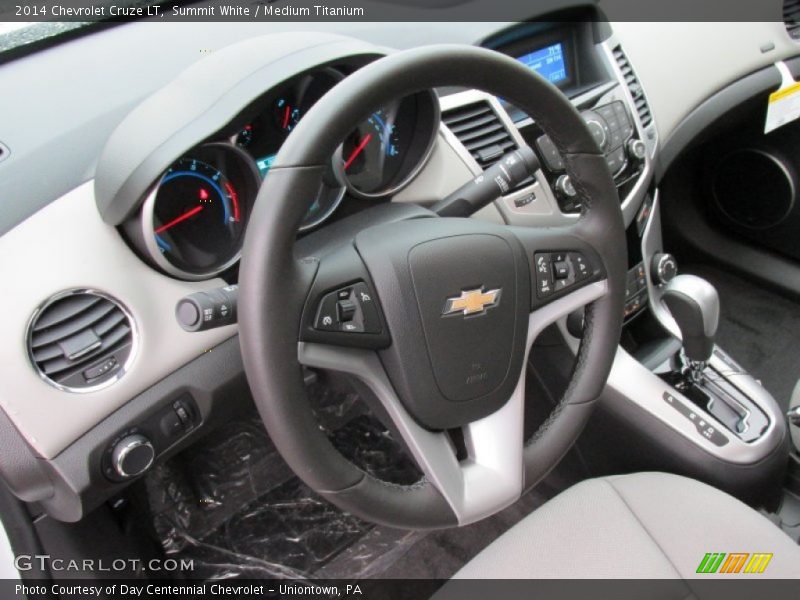 Summit White / Medium Titanium 2014 Chevrolet Cruze LT