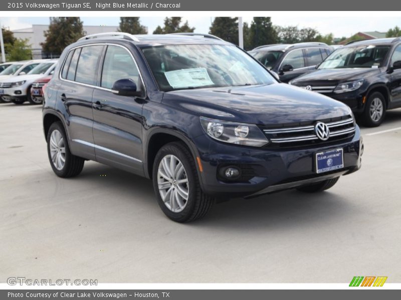 Night Blue Metallic / Charcoal 2015 Volkswagen Tiguan SE