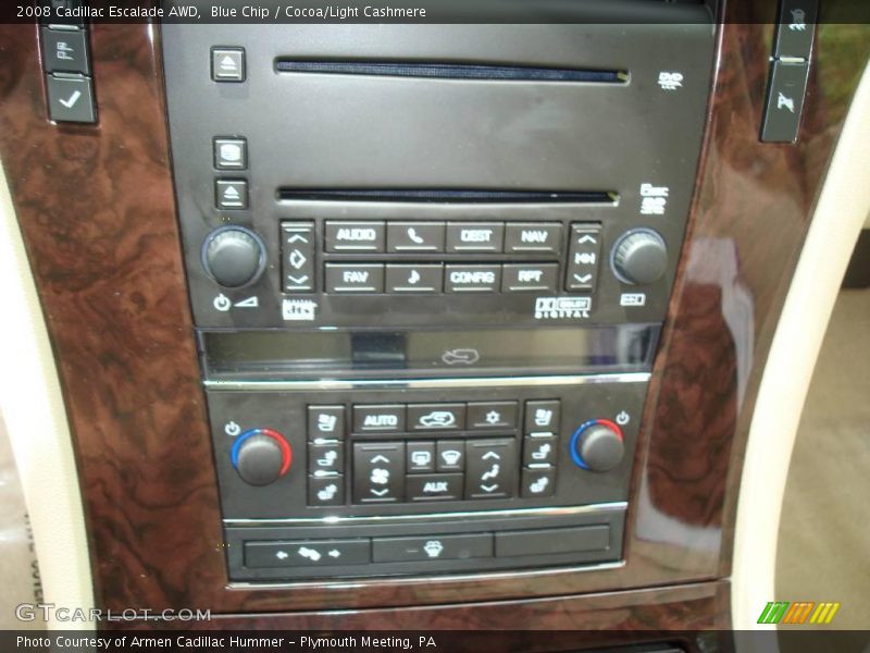 Blue Chip / Cocoa/Light Cashmere 2008 Cadillac Escalade AWD