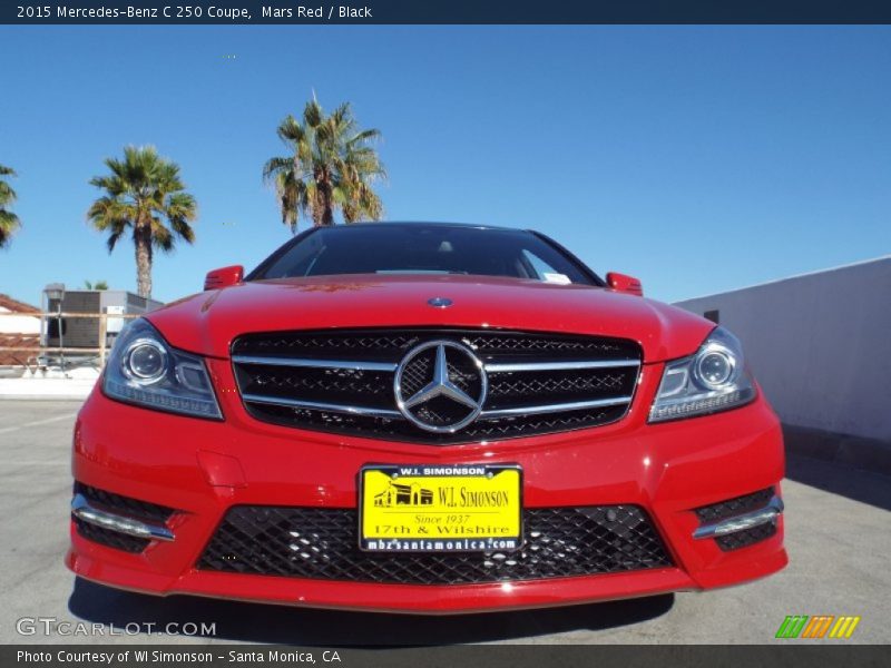 Mars Red / Black 2015 Mercedes-Benz C 250 Coupe