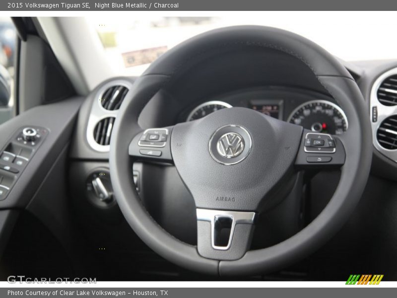 Night Blue Metallic / Charcoal 2015 Volkswagen Tiguan SE