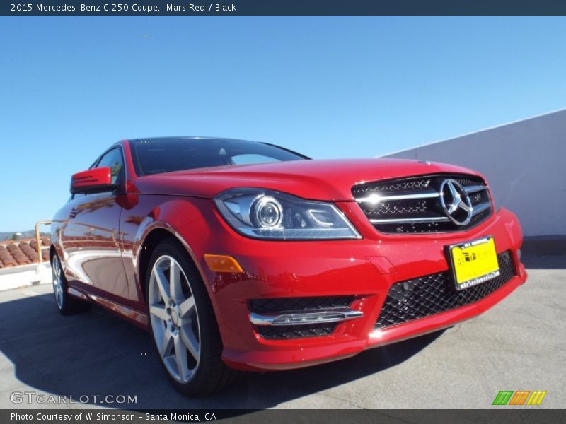 Mars Red / Black 2015 Mercedes-Benz C 250 Coupe