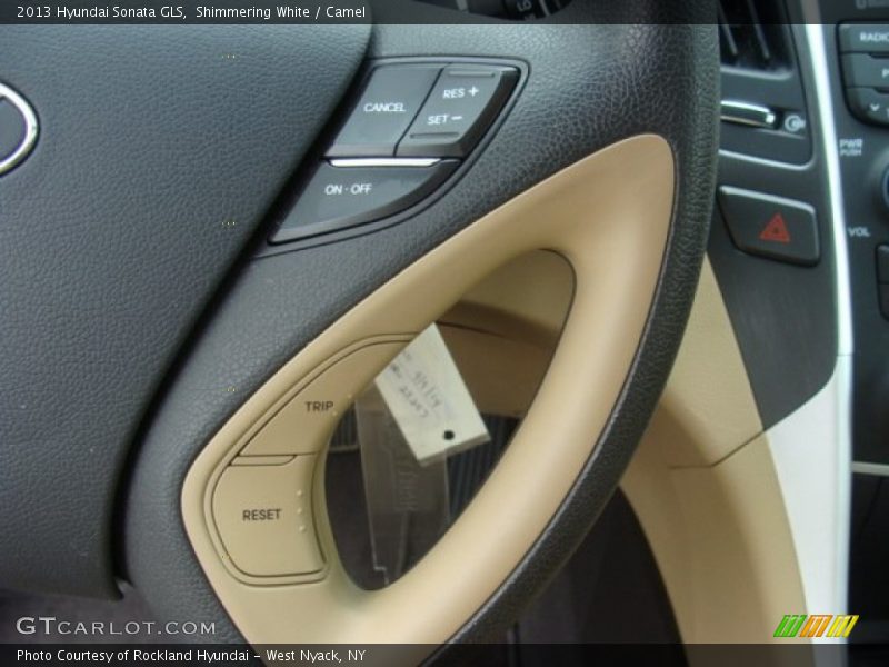 Shimmering White / Camel 2013 Hyundai Sonata GLS