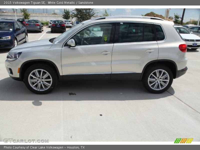 White Gold Metallic / Sandstone 2015 Volkswagen Tiguan SE