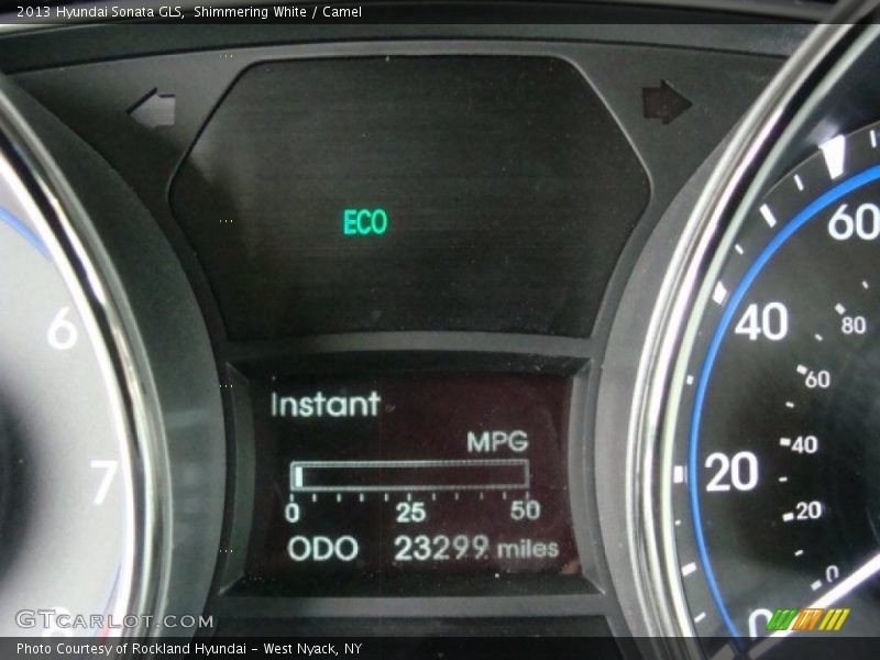 Shimmering White / Camel 2013 Hyundai Sonata GLS