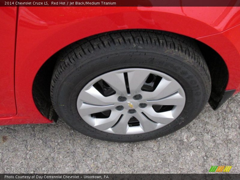 Red Hot / Jet Black/Medium Titanium 2014 Chevrolet Cruze LS