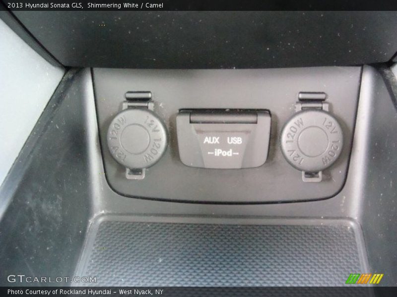 Shimmering White / Camel 2013 Hyundai Sonata GLS