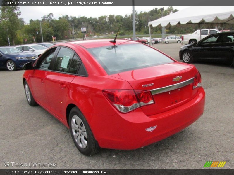 Red Hot / Jet Black/Medium Titanium 2014 Chevrolet Cruze LS