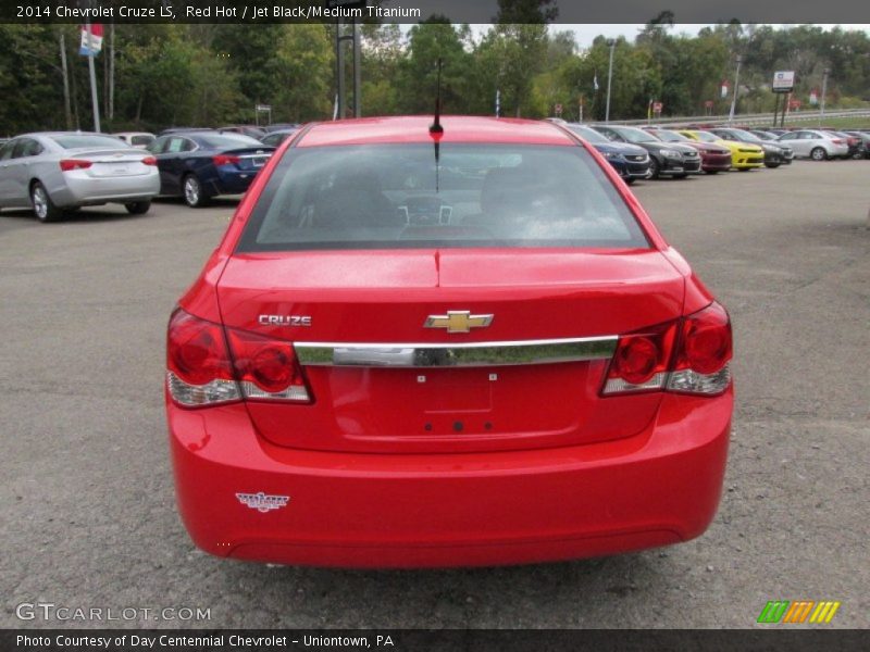 Red Hot / Jet Black/Medium Titanium 2014 Chevrolet Cruze LS