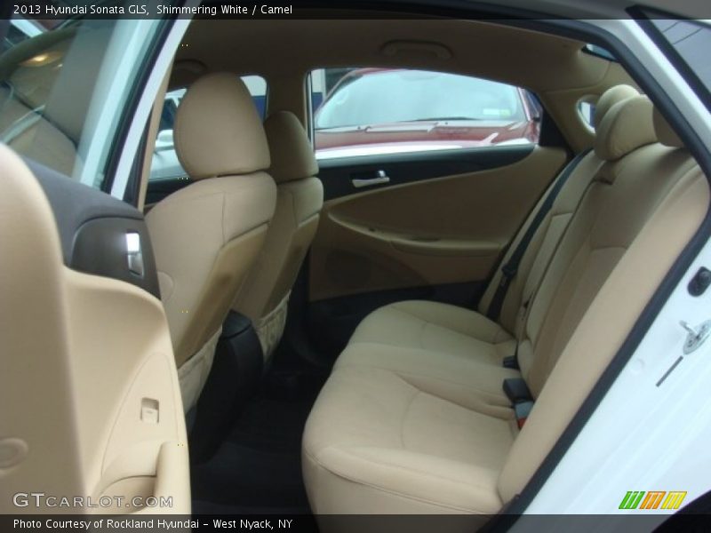 Shimmering White / Camel 2013 Hyundai Sonata GLS