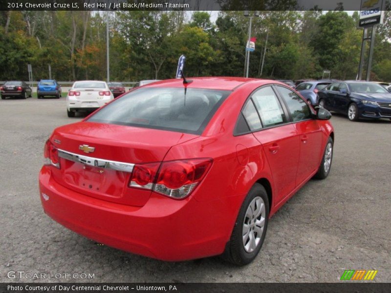 Red Hot / Jet Black/Medium Titanium 2014 Chevrolet Cruze LS