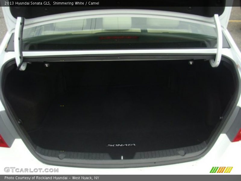 Shimmering White / Camel 2013 Hyundai Sonata GLS