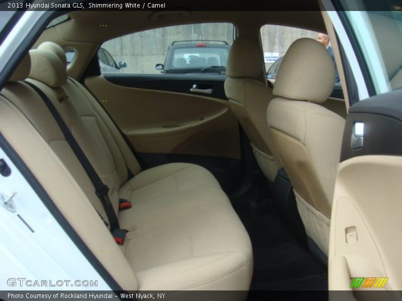 Shimmering White / Camel 2013 Hyundai Sonata GLS