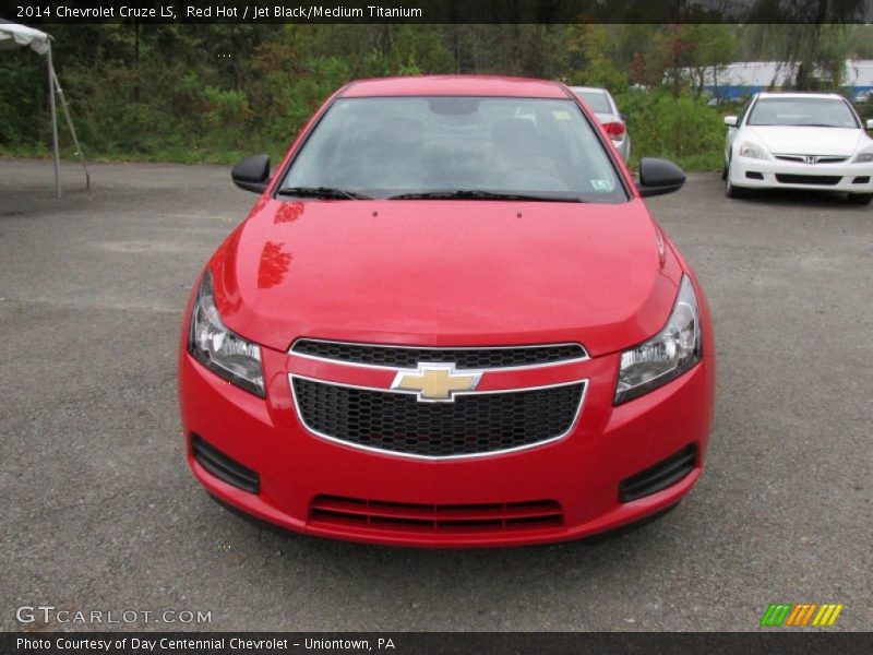 Red Hot / Jet Black/Medium Titanium 2014 Chevrolet Cruze LS
