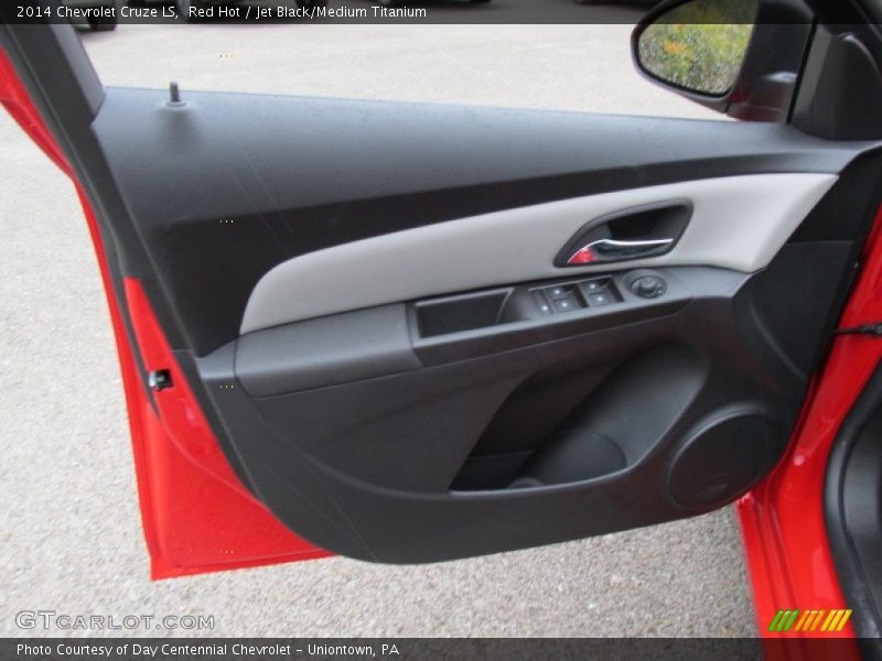 Red Hot / Jet Black/Medium Titanium 2014 Chevrolet Cruze LS
