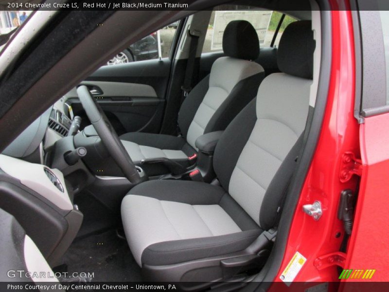 Red Hot / Jet Black/Medium Titanium 2014 Chevrolet Cruze LS