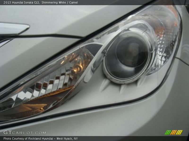 Shimmering White / Camel 2013 Hyundai Sonata GLS