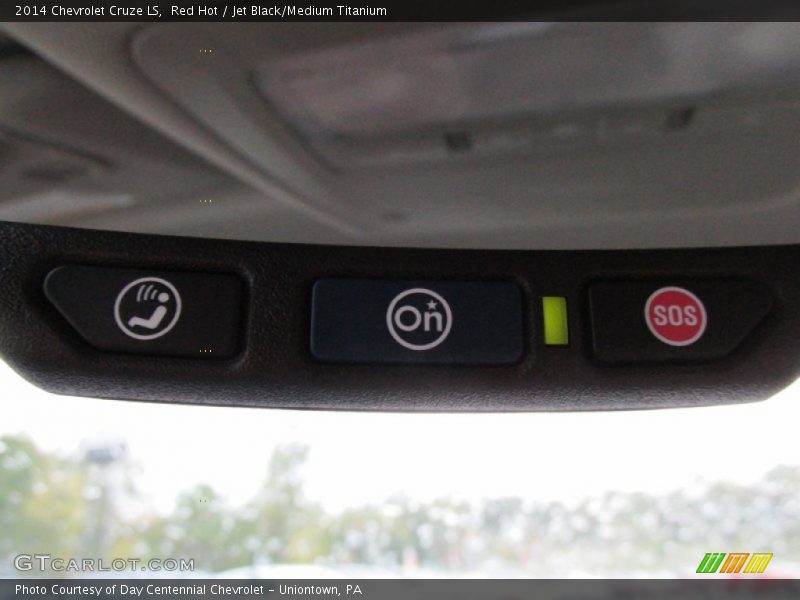 Red Hot / Jet Black/Medium Titanium 2014 Chevrolet Cruze LS