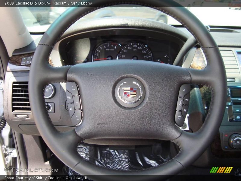 Radiant Silver / Ebony 2009 Cadillac DTS Luxury