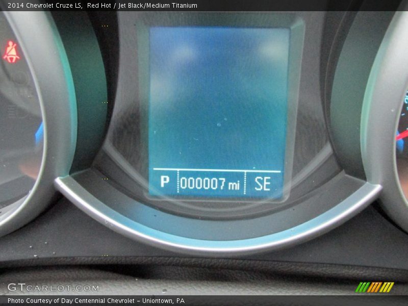 Red Hot / Jet Black/Medium Titanium 2014 Chevrolet Cruze LS