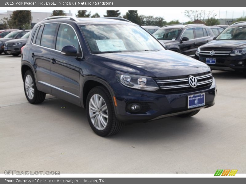 Night Blue Metallic / Sandstone 2015 Volkswagen Tiguan SE