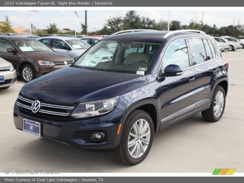 Night Blue Metallic / Sandstone 2015 Volkswagen Tiguan SE