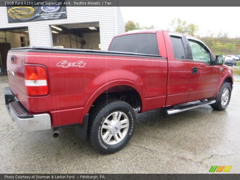 Redfire Metallic / Tan 2008 Ford F150 Lariat SuperCab 4x4