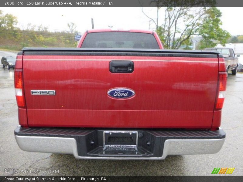 Redfire Metallic / Tan 2008 Ford F150 Lariat SuperCab 4x4