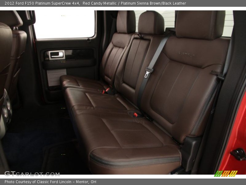 Red Candy Metallic / Platinum Sienna Brown/Black Leather 2012 Ford F150 Platinum SuperCrew 4x4