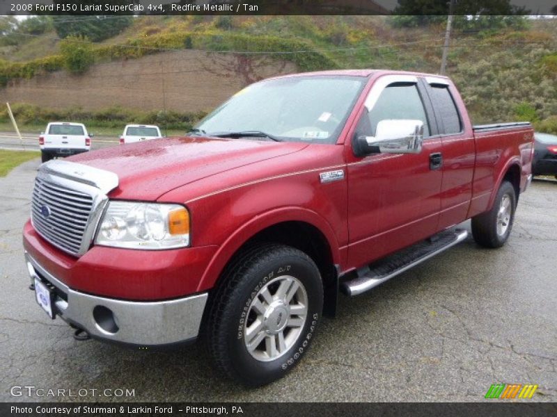 Redfire Metallic / Tan 2008 Ford F150 Lariat SuperCab 4x4