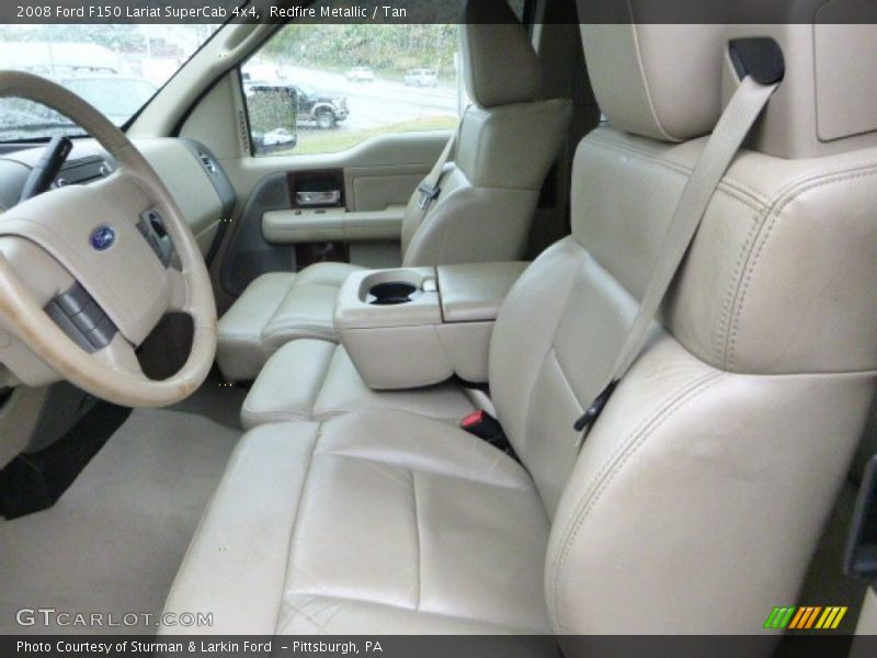 Redfire Metallic / Tan 2008 Ford F150 Lariat SuperCab 4x4