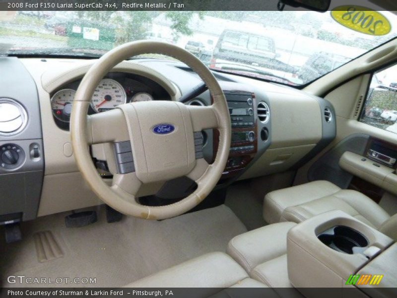 Redfire Metallic / Tan 2008 Ford F150 Lariat SuperCab 4x4
