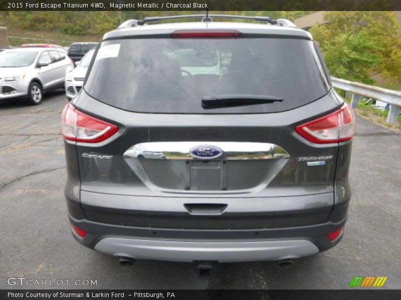 Magnetic Metallic / Charcoal Black 2015 Ford Escape Titanium 4WD