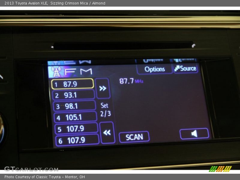 Sizzling Crimson Mica / Almond 2013 Toyota Avalon XLE