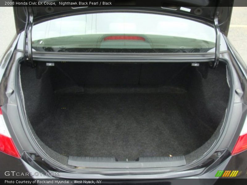 Nighthawk Black Pearl / Black 2008 Honda Civic EX Coupe