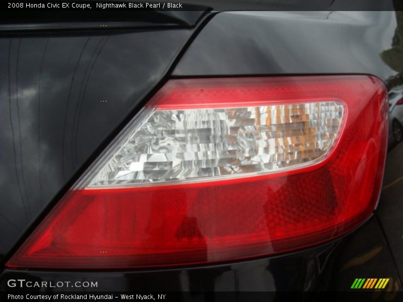 Nighthawk Black Pearl / Black 2008 Honda Civic EX Coupe