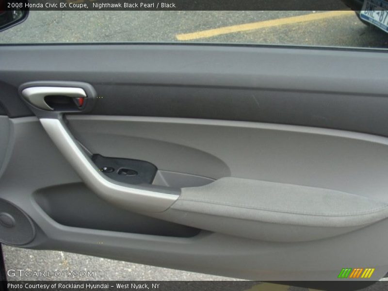 Nighthawk Black Pearl / Black 2008 Honda Civic EX Coupe