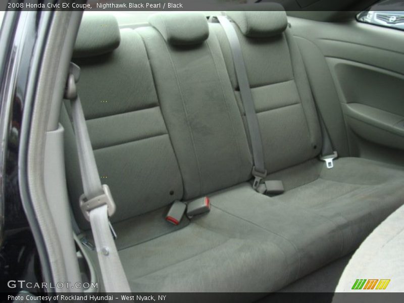 Nighthawk Black Pearl / Black 2008 Honda Civic EX Coupe