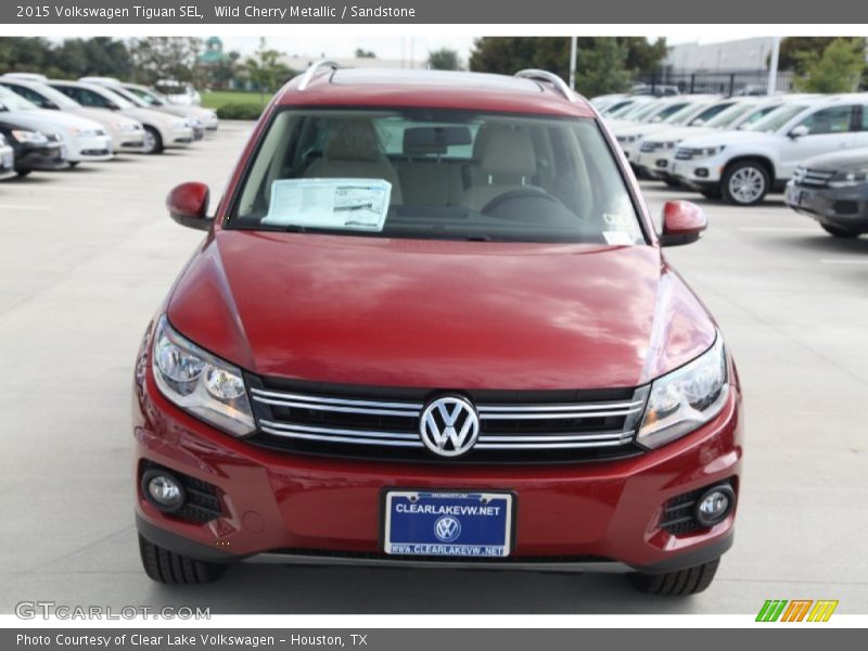 Wild Cherry Metallic / Sandstone 2015 Volkswagen Tiguan SEL